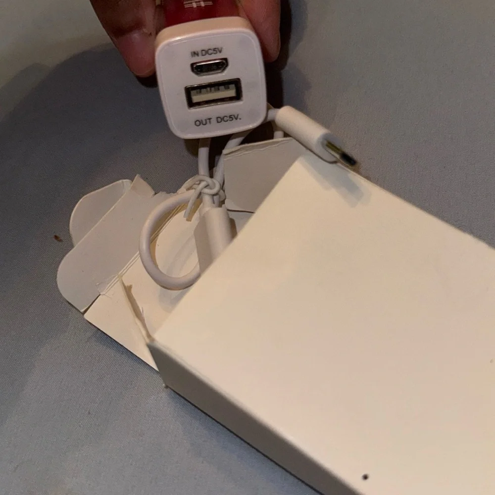 Phone portable charger red usb